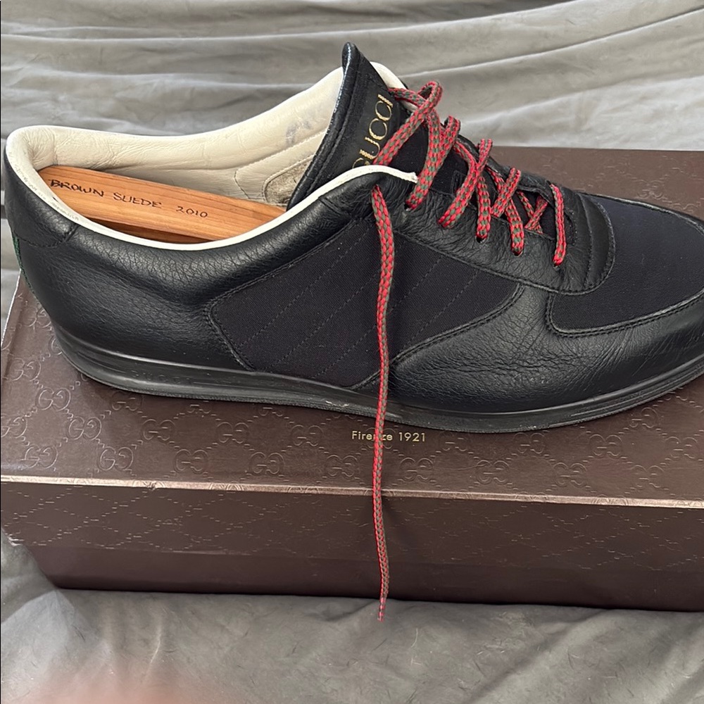 Gucci Black Leather Men's Shoes